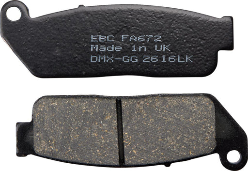EBC Organic Base "FA" Brake Pads for 2015-2016 INDIAN SCOUT FA Series Front Left Aramid Fibre Set of 2