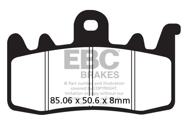 EBC FA Series Organic Brake Pads Street Front Organic Base Pair #FA630