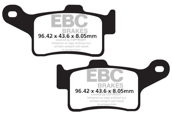 EBC FA Series Organic Brake Pads Street Rear Organic Base Pair