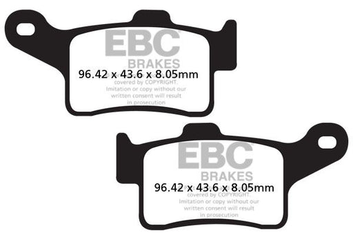 EBC FA Series Organic Brake Pads Street Rear Organic Base Pair
