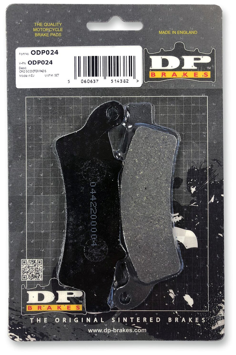 DP Brakes ODP Organic Brake Pads Street Front Organic Base Pair
