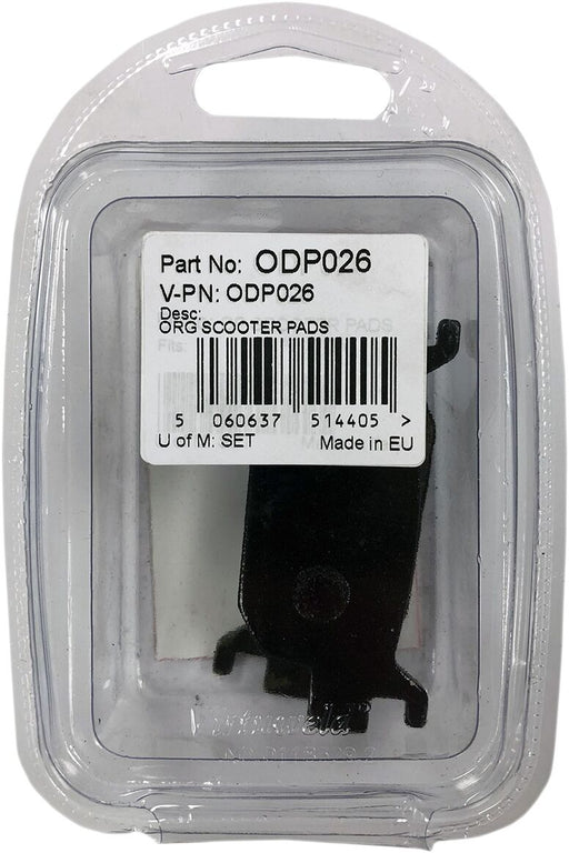 DP Brakes ODP Organic Brake Pads Street Rear Organic Base Pair