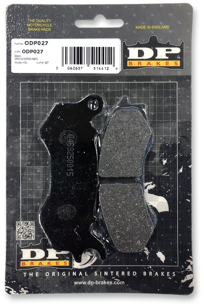 DP Brakes ODP Organic Brake Pads Street Front Organic Base Pair #ODP027
