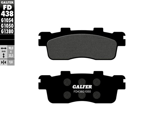 Galfer Brake Pad Orcanic for 2010-2014, 2016-2024 KYMCO Street Rear Organic Base Set