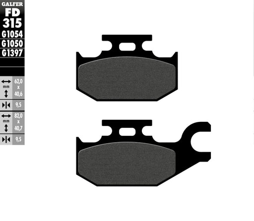Galfer Brake Pad Orcanic Street Organic Base Set