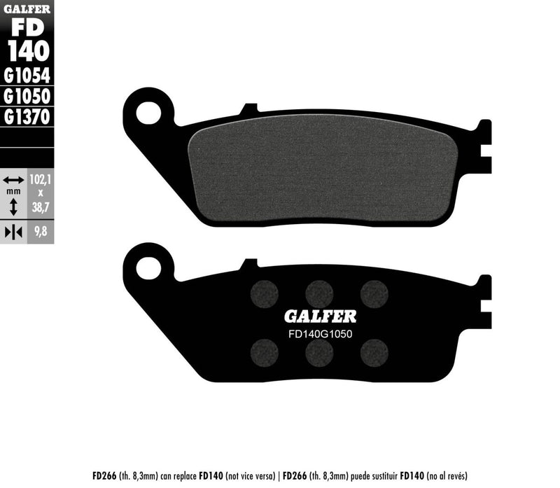Galfer Brake Pad Orcanic Street Organic Base Set #FD140G1050