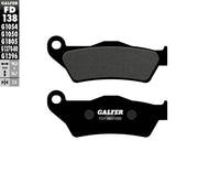 Galfer Brake Pad Orcanic Street Front Organic Base Set