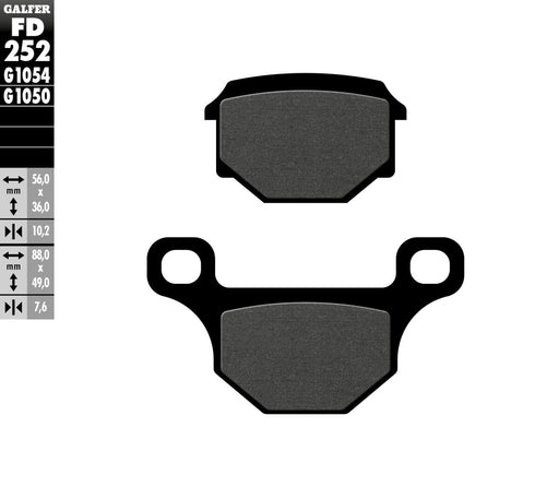 Galfer Brake Pad Orcanic Street Front Organic Base Set
