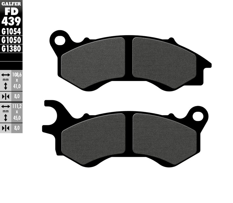 Galfer Brake Pad Orcanic Street Organic Base Set #FD439G1050