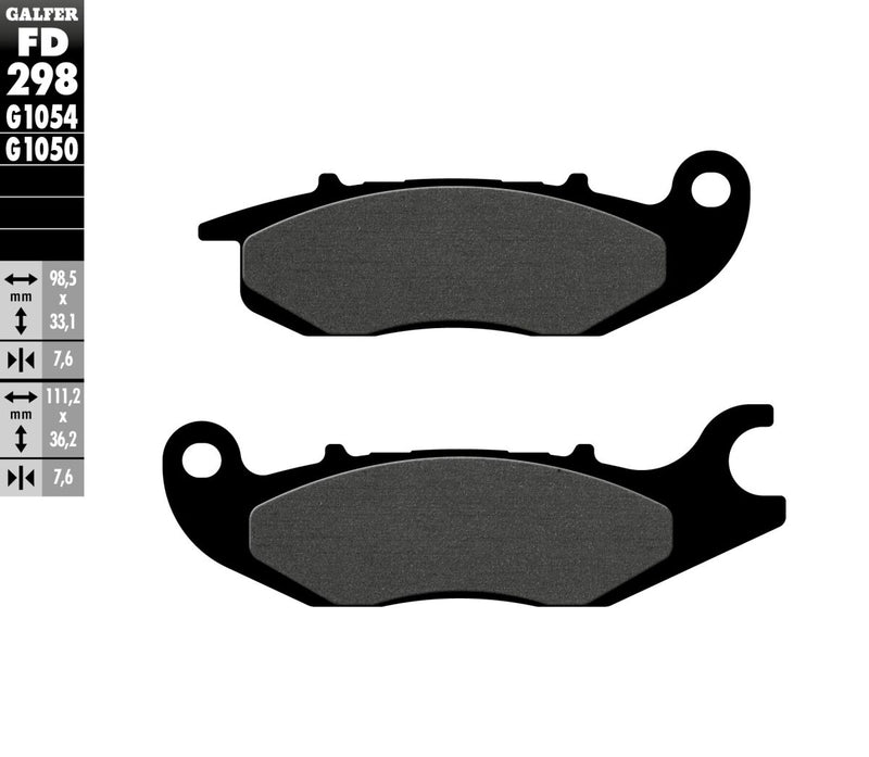 Galfer Brake Pad Orcanic Street Front Organic Base Set #FD298G1050