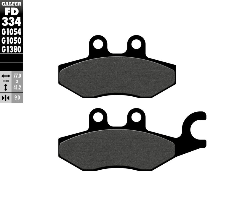 Galfer Brake Pad Orcanic for 2005-2006, 2008-2025 PIAGGIO Street Front Organic Base Set #FD334G1050