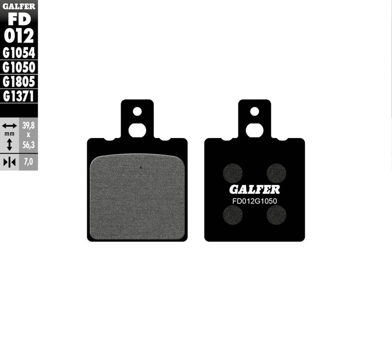 Galfer Brake Pad Orcanic Street Front Organic Base Set #FD012G1050