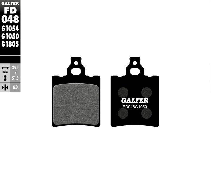 Galfer Brake Pad Orcanic Street Front Organic Base Set #FD048G1050