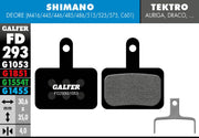 Galfer G1053 Standard Brake Pads Shimano Deore BR-C601 Shimano Deore BR-M416 Bicycle Semi-Metallic #FD293G1053