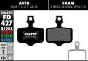 Galfer G1053 Standard Brake Pads Avid Elixir 1 Avid Elixir 3 Bicycle Semi-Metallic #FD427G1053
