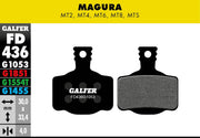 Galfer G1053 Standard Brake Pads Magura MT2 Magura MT4 Bicycle Semi-Metallic #FD436G1053