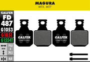 Galfer G1053 Standard Brake Pads Magura MT5 Magura MT7 Bicycle Semi-Metallic Pair #FD487G1053