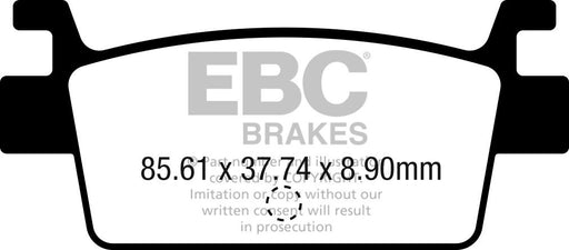 EBC SFAC Carbon Series Scooter Brake Pads for 2017-2021 KYMCO AK 550 I ABS Street Set