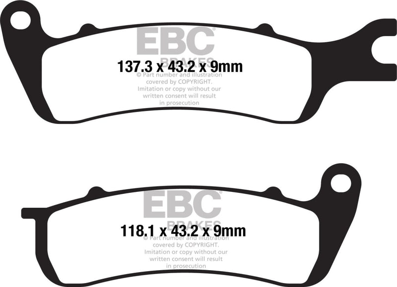 EBC FA Series Organic Brake Pads Organic Base Set
