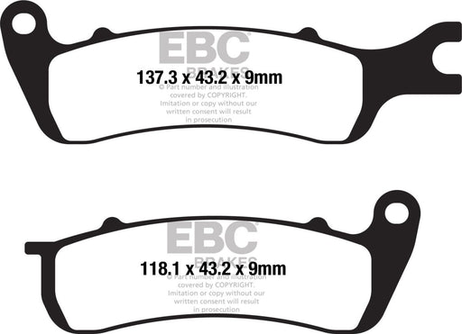 EBC FA Series Organic Brake Pads Organic Base Set