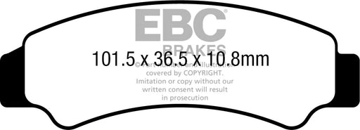 EBC TT Sport Carbon Fusion Brake Pads for 2017-2024 CF MOTO FA-TT Series Carbon Graphite Set