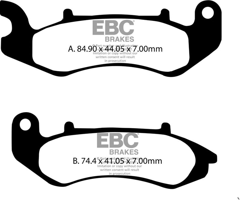 EBC FA Series Organic Brake Pads Organic Base Pair