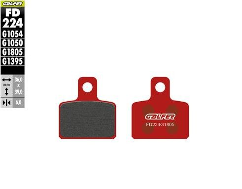 Galfer Semi-Metallic Brake Pads Multi-Purpose Off-Road Rear Semi-Sintered Metal Set #FD224G1805