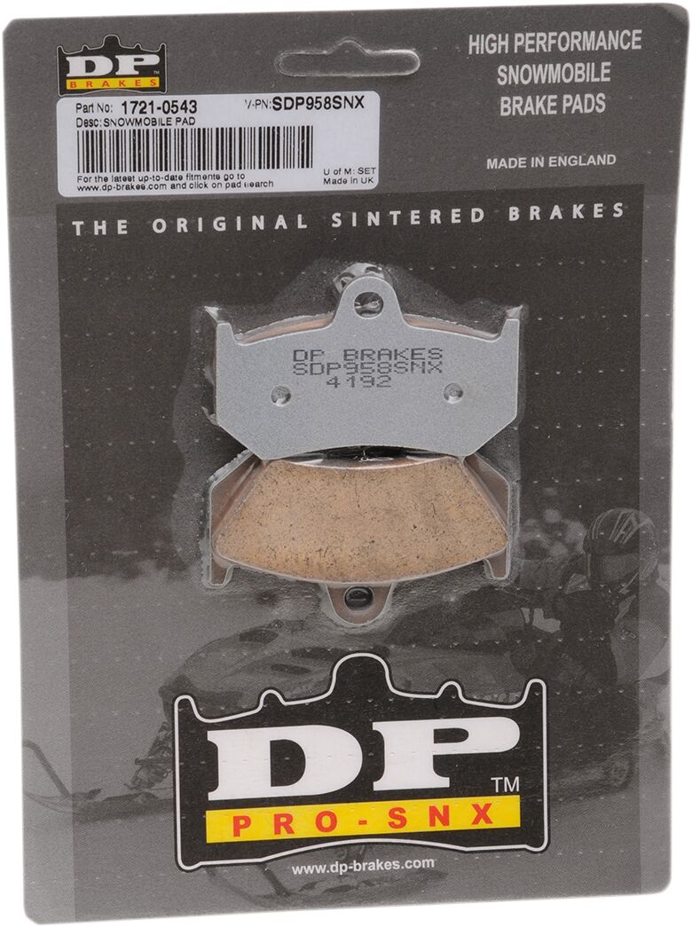DP Brakes SDP Pro-SNX HH+ Sintered Brake Pads Front Sintered Metal Copper Alloy Set of 2