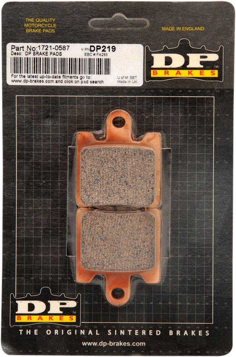 DP Brakes Standard DP Sintered Brake Pads for 1998-2010 SUZUKI Front Sintered Metal Set