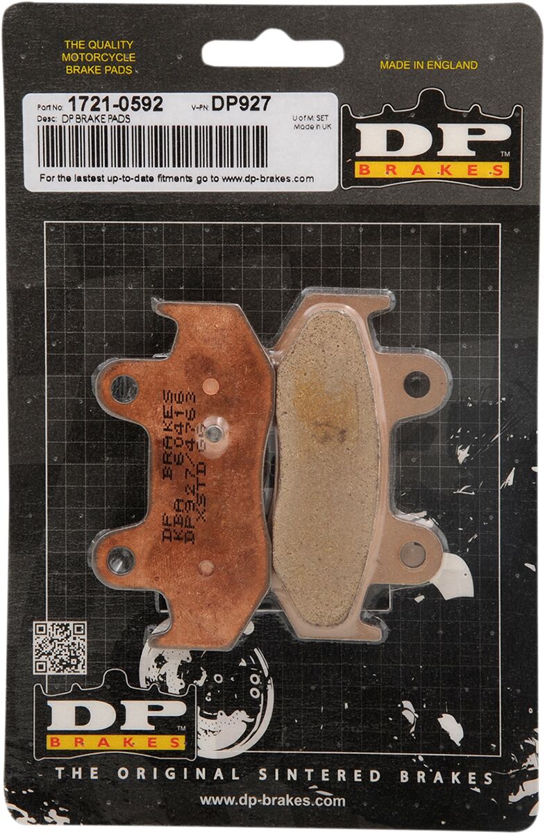 DP Brakes Standard DP Sintered Brake Pads for 1998-2006 SUZUKI Rear Rear Left Sintered Metal Set #DP927