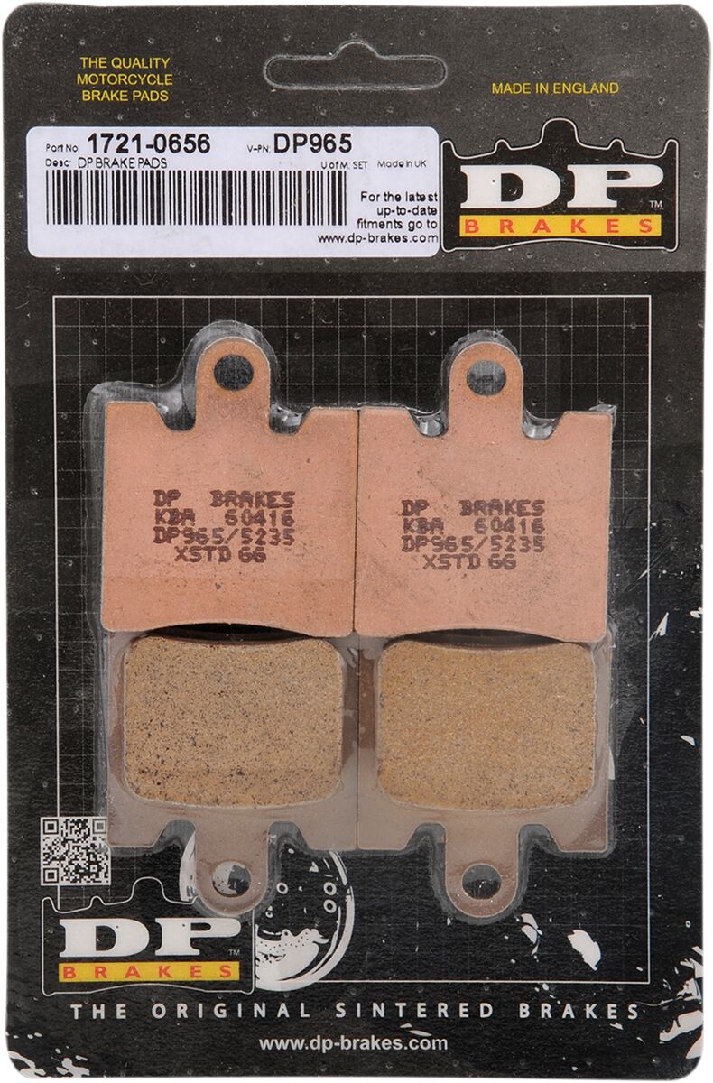 DP Brakes Standard DP Sintered Brake Pads for 2005-2022 YAMAHA Front Sintered Metal Set