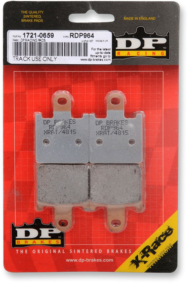 DP Brakes RDP X-Race Titanium Sintered Brake Pads for 2006-2021 KAWASAKI RDP Racing Front Sintered Metal Copper Alloy Set of 2