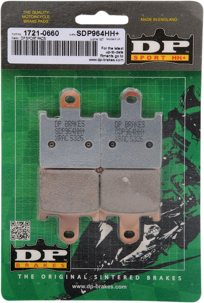 DP Brakes SDP Sport HH+ Sintered Brake Pads for 2006-2021 KAWASAKI Front Sintered Metal Copper Alloy Set of 4