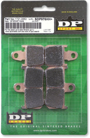 DP Brakes SDP Sport HH+ Sintered Brake Pads for 2007-2020 YAMAHA Front Sintered Metal Copper Alloy Set of 4