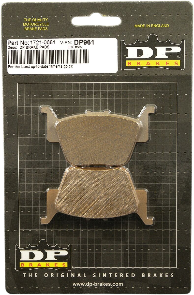 DP Brakes ATV/UTV Sintered Metal Brake Pads for 2003-2025 HONDA Rear Copper Alloy Set of 2