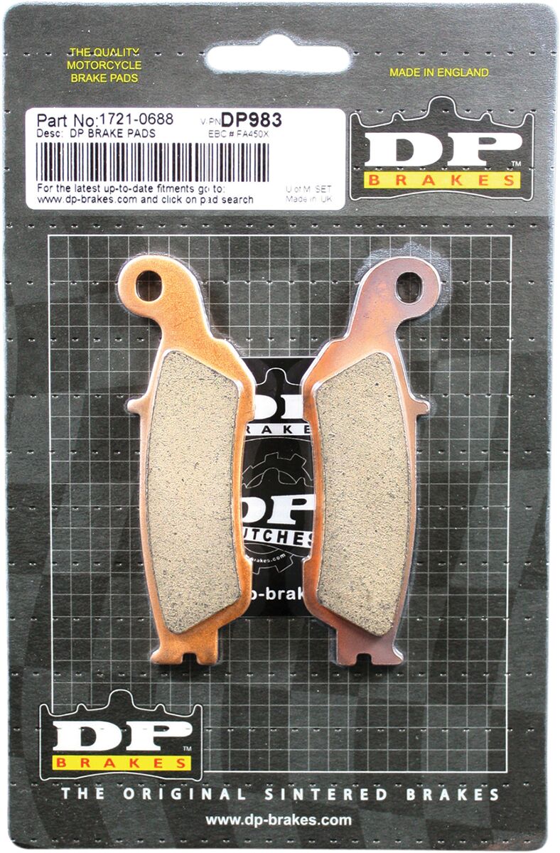 DP Brakes Standard DP Sintered Brake Pads Front Sintered Metal Set