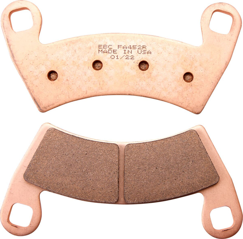 EBC Long-Life Sintered "R" Brake Pads for 2008-2022 POLARIS FA-R Series Front Rear Sintered Metal Bronze Set of 2