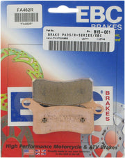 EBC Long-Life Sintered "R" Brake Pads for 2008-2012 KTM FA-R Series Front Sintered Metal Bronze Set of 2