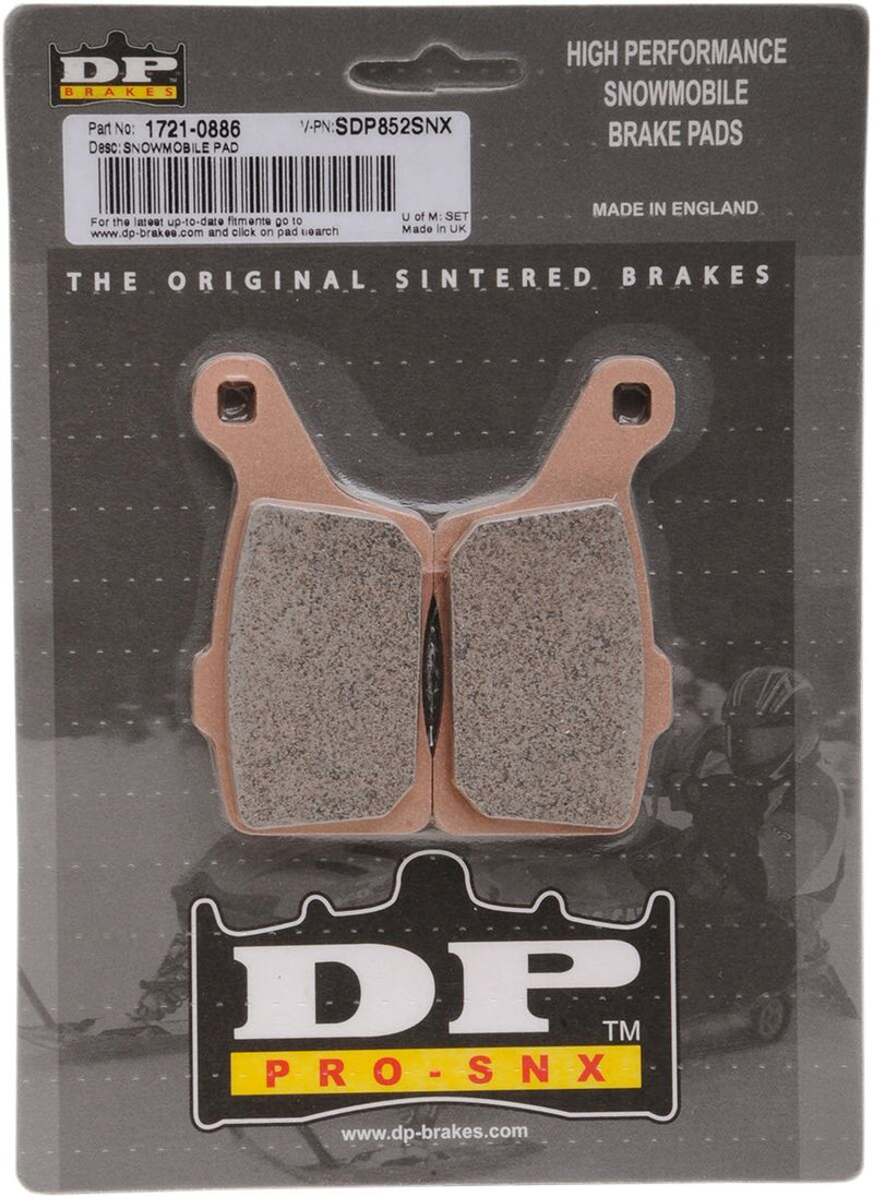DP Brakes SDP Pro-SNX HH+ Sintered Brake Pads Front Sintered Metal Copper Alloy Set of 2 #SDP852SNX