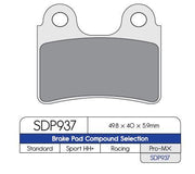 DP Brakes SDP Pro MX High-Performance Brake Pads Off-Road Front Sintered Metal Copper Alloy Pair #SDP937