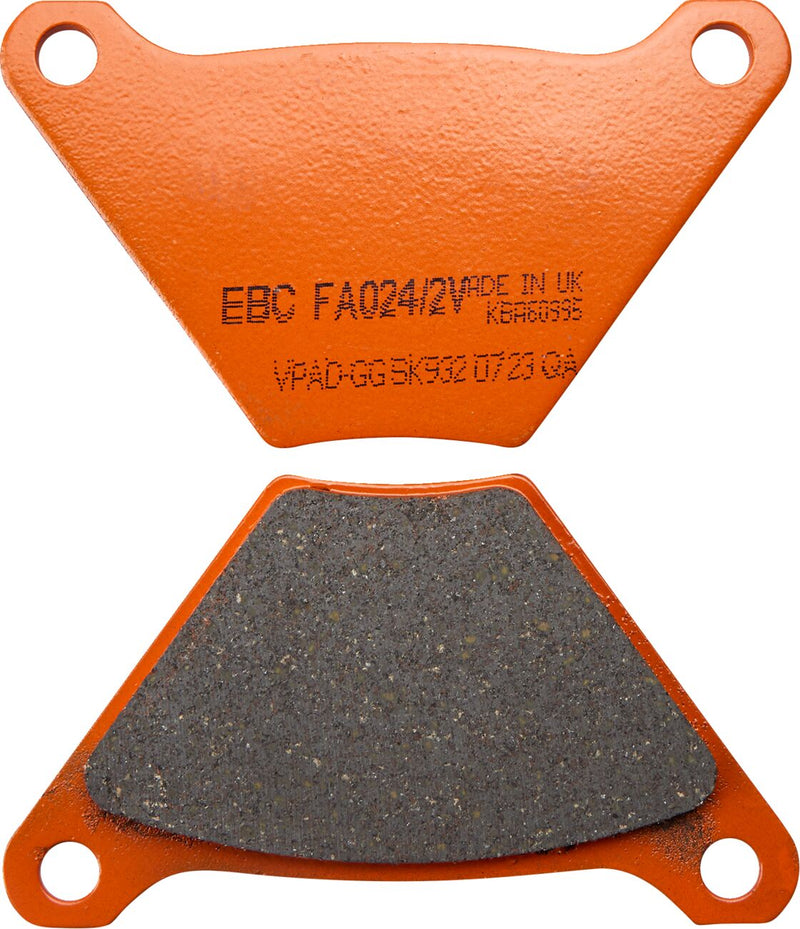 EBC Harley/Buell Brake Pads for 1972-1985, 2011 Harley-Davidson FA-V Series Front Rear Semi-Sintered Metal Copper Set of 2