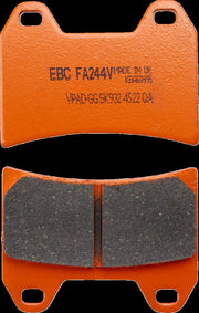 EBC Semi-Sintered "V" Brake Pads FA-V Series Front Semi-Sintered Metal Copper Set of 2