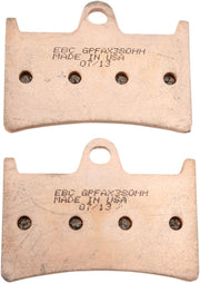 EBC Sintered Road Race "GPFAX" Brake Pads for 1998-2026 YAMAHA GPFAX-HH Series Front Sintered Metal Set of 2