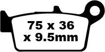 EBC SFA-HH Series Sindered Scooter Brake Pads Street Front Rear Sintered Metal Pair