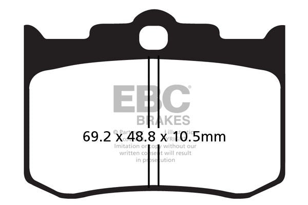 EBC FA-HH Series Sindered Brake Pads Street Front Rear Sintered Metal Pair