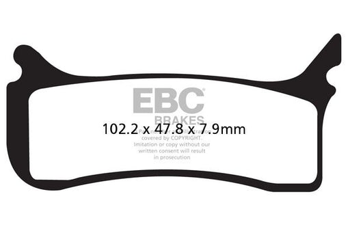 EBC EPFA Series Extreme Pro Sindered Brake Pads Street Front Sintered Metal Pair