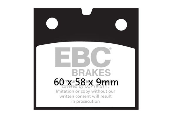 EBC Vee Semi-Sintered Brake Pads Street Front Rear Semi-Sintered Metal Semi-Metallic Pair