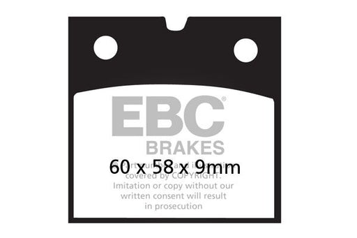 EBC Vee Semi-Sintered Brake Pads Street Front Rear Semi-Sintered Metal Semi-Metallic Pair
