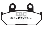 EBC Vee Semi-Sintered Brake Pads for 1988-2000 HONDA Street Front Semi-Sintered Metal Semi-Metallic Pair