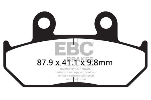 EBC Vee Semi-Sintered Brake Pads for 1988-2000 HONDA Street Front Semi-Sintered Metal Semi-Metallic Pair